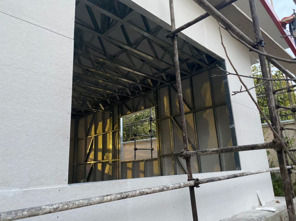 آسراکو طراح،سازنده و مجری سازه های قاب فلزی سبک ال اس اف LSF نمای سنتی در سازه LSF ال اس اف