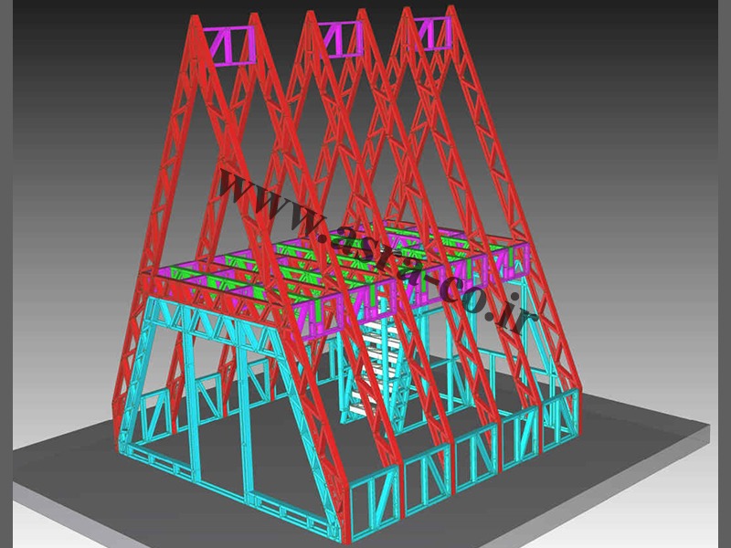 آسراکو طراح،سازنده و مجری سازه های قاب فلزی سبک ال اس اف LSF کلبه سوئیسی تنکابن